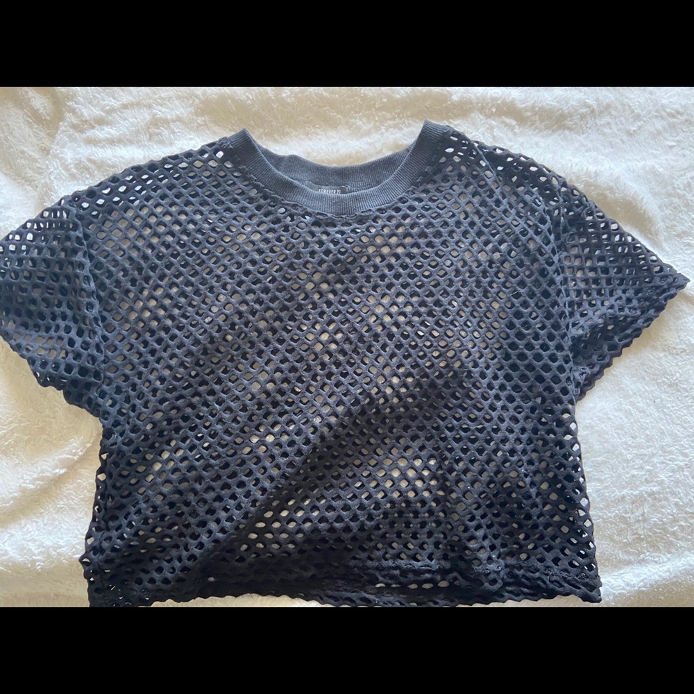 Fish net crop top